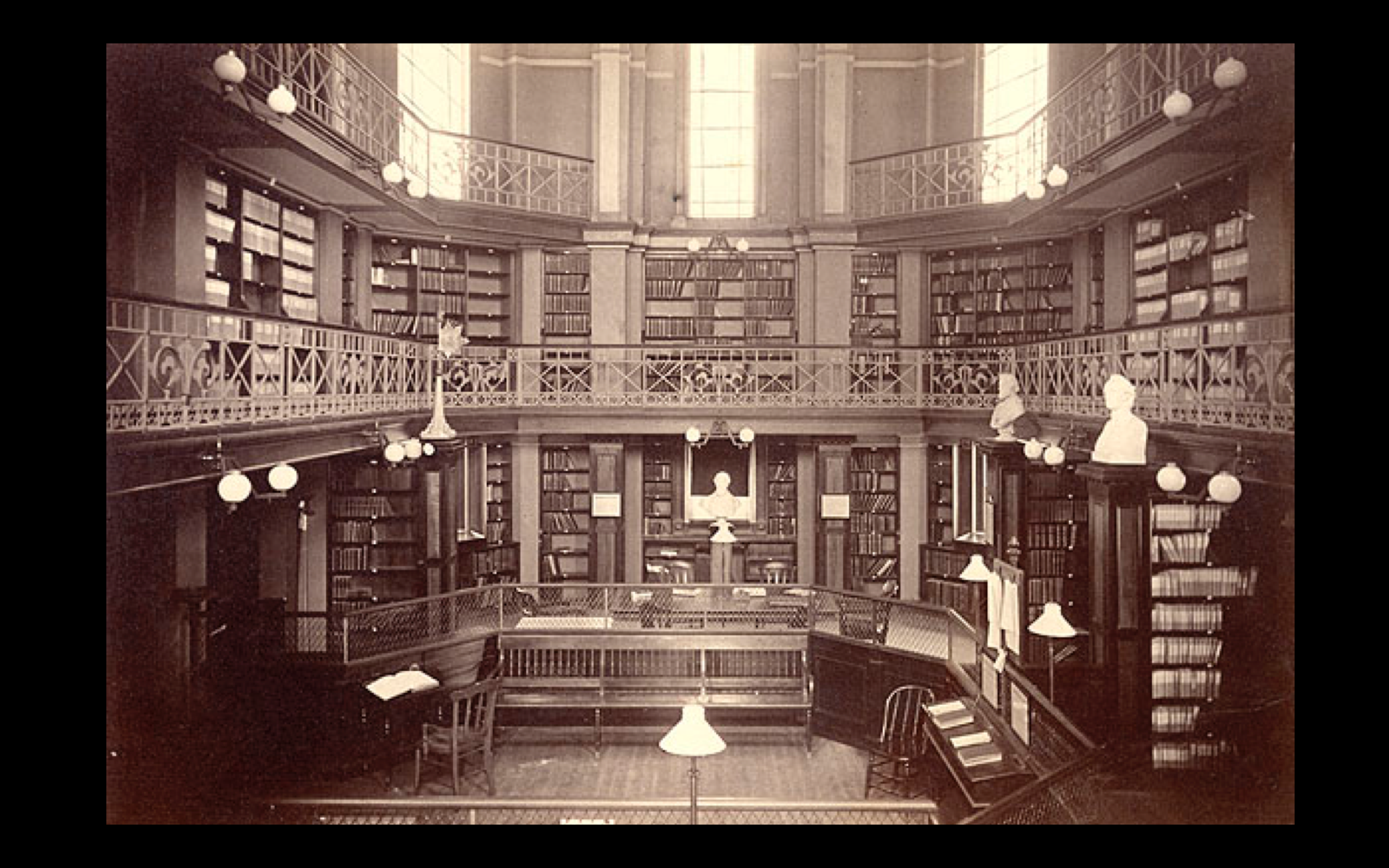 photo of the Concord Library in 1873